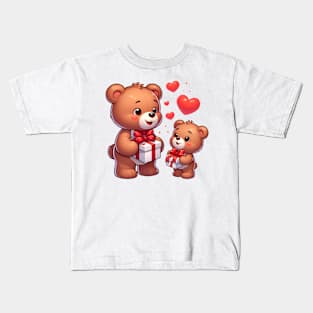 Valentine's Cartoon Delights Kids T-Shirt